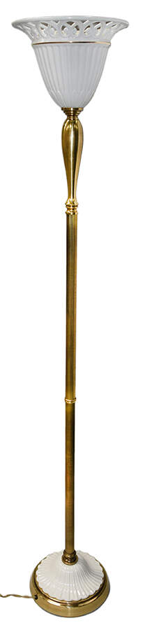 Tracery Collection 70" Electric Lamp & Shade by Lenox-1