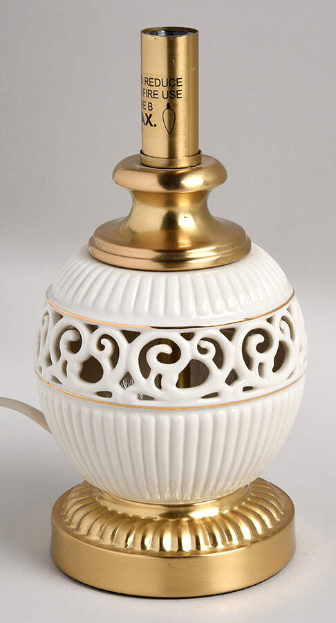 Tracery Collection 13" Electric Lamp No Shade by Lenox-1