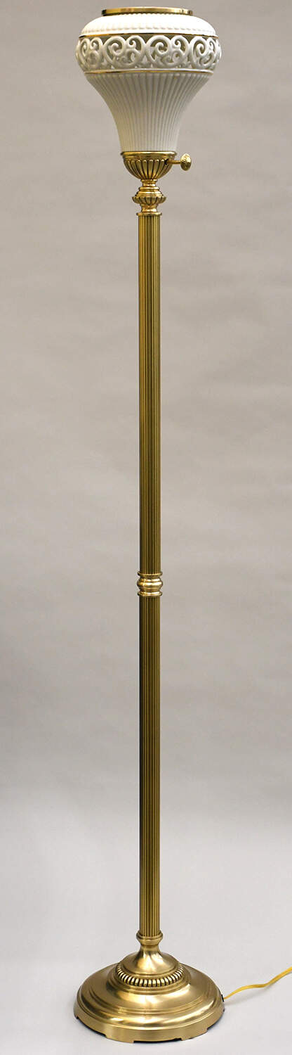 Tracery Collection 70" Floor Lamp & Shade by Lenox-1