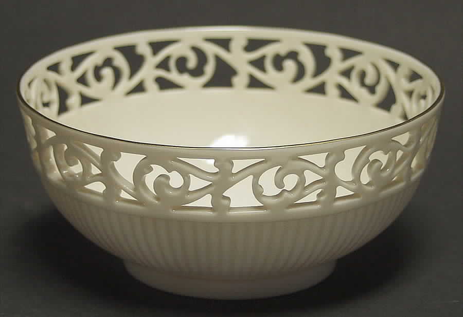 Tracery Collection 5" Pierced Round Bowl by Lenox-1