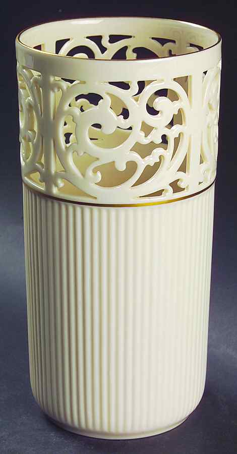 Tracery Collection 7" Pierced Vase by Lenox-1