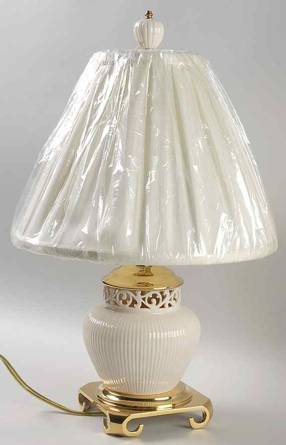 Tracery Collection 14" Electric Lamp & Shade by Lenox-1