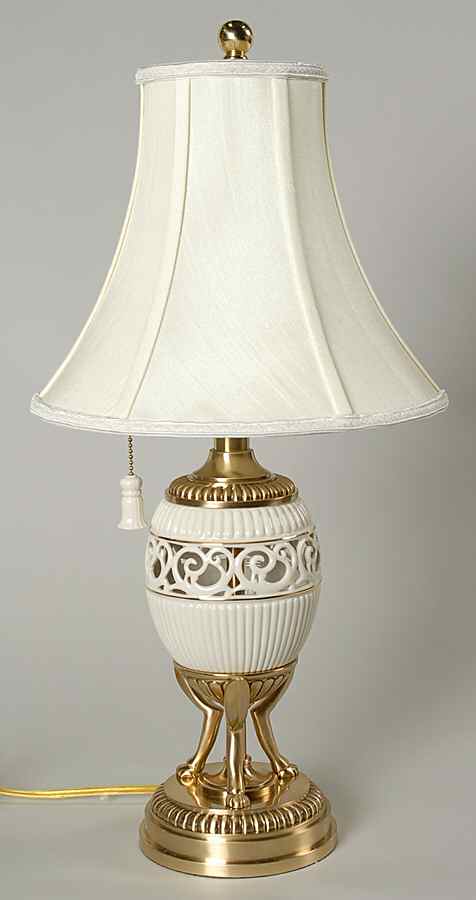 Tracery Collection 23" Electric Lamp & Shade by Lenox-1