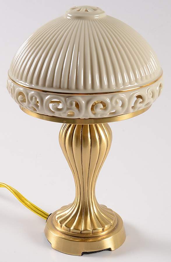 Tracery Collection 8" Electric Lamp & Shade by Lenox-1