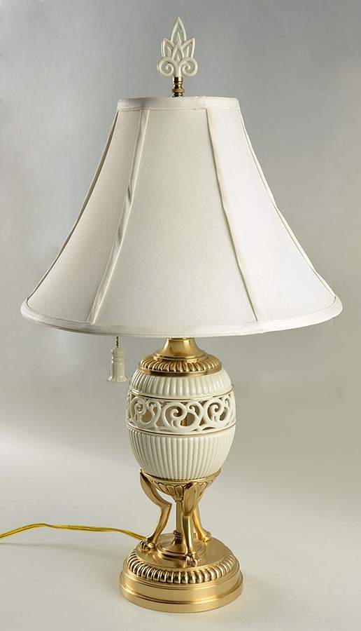 Tracery Collection 23" Electric Lamp & Shade by Lenox-1