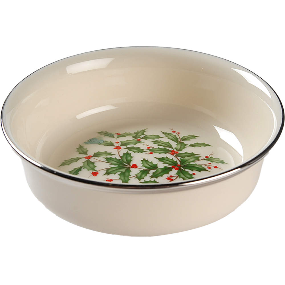 Holiday Platinum Fruit/Dessert (Sauce) Bowl by Lenox-1
