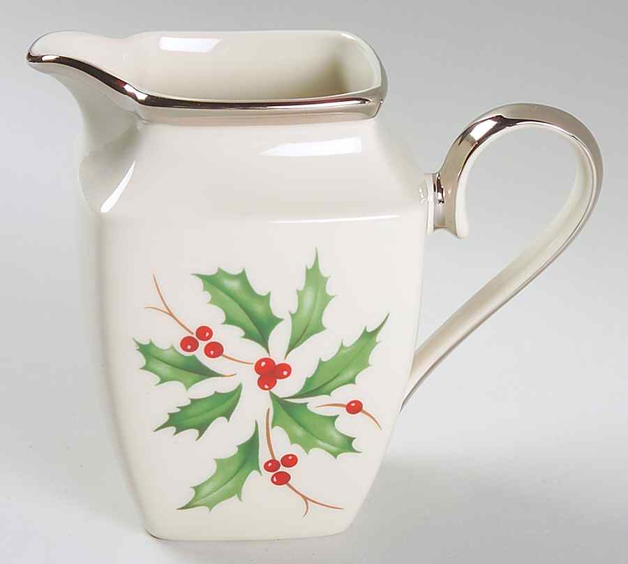 Holiday Platinum Square Creamer by Lenox-1