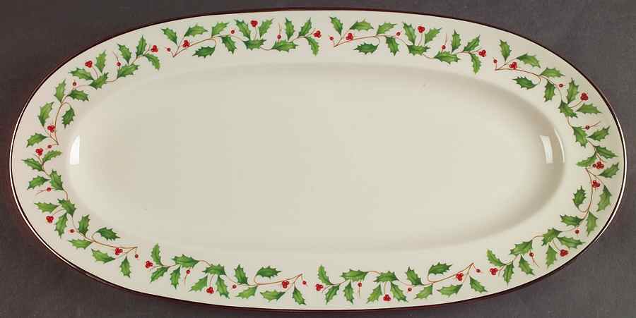 Holiday Platinum Large Sandwich Tray by Lenox-1