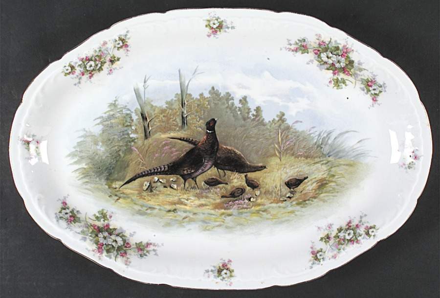 1821 14" Oval Serving Platter by Lazarus Straus & Sons-1