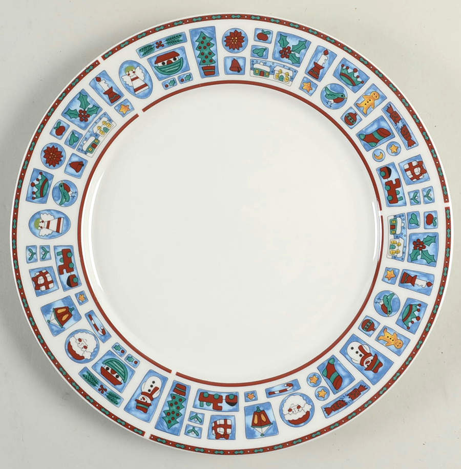 Holiday Stamps Dinner Plate by Libbey-1