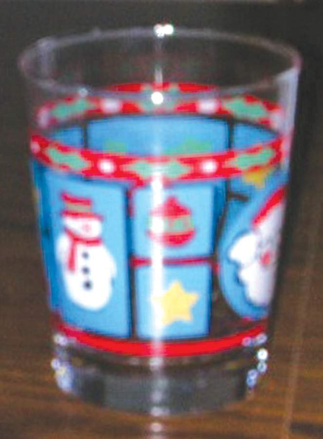 Holiday Stamps Glassware Double Old Fashioned by Libbey-1