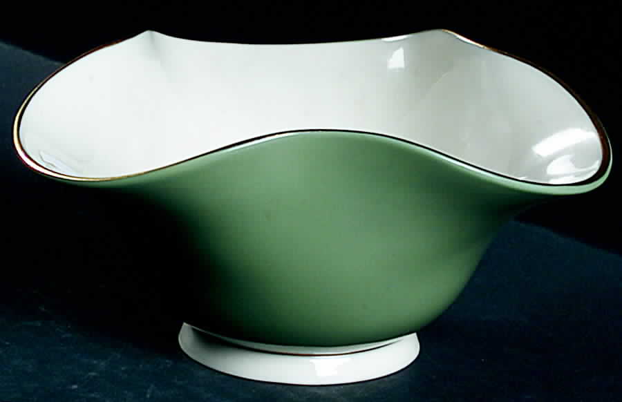 Devon Collection Green (Gold Trim) 5" All Purpose Bowl by Lenox-1
