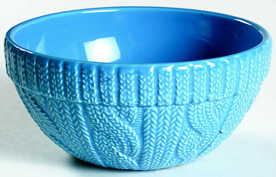 Cable Sweater Light Blue Coupe Cereal Bowl by Ralph Lauren China-1