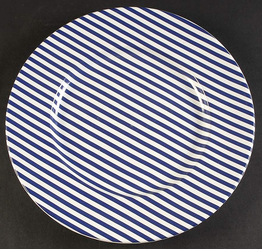 Cricket Stripe Service Plate (Charger) by Ralph Lauren China-1