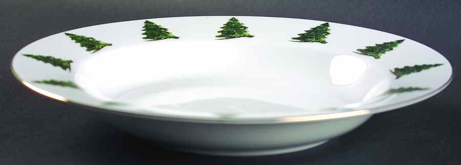 Holiday Magic Rim Soup Bowl by Lynn's China-1