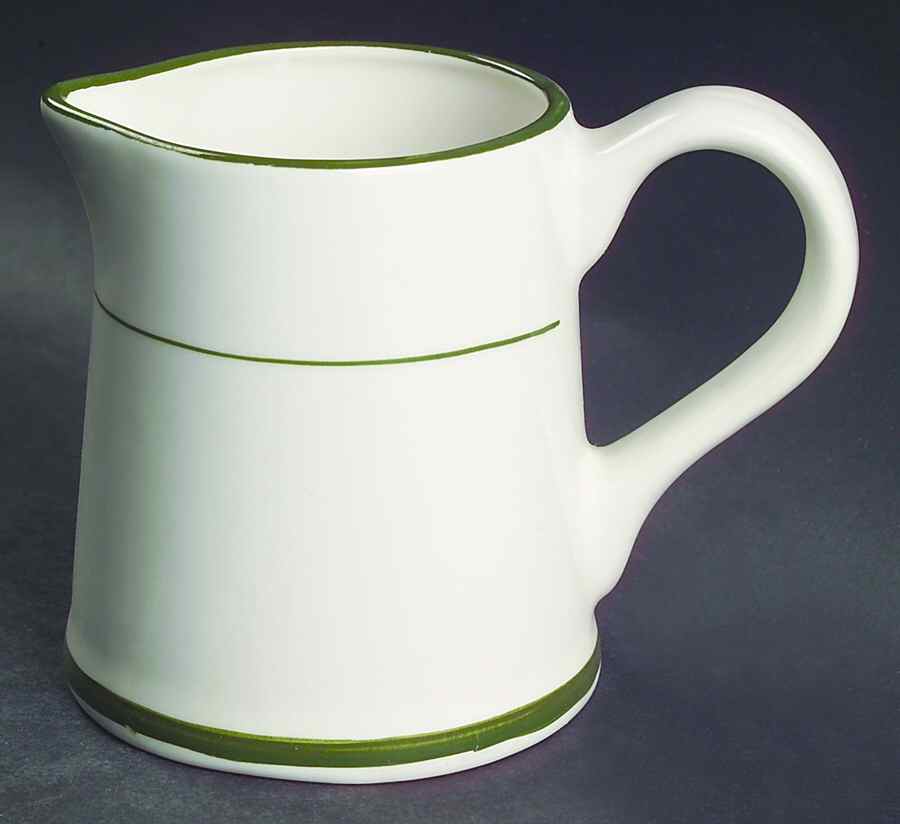 Green Band Creamer by Lynn's China-1
