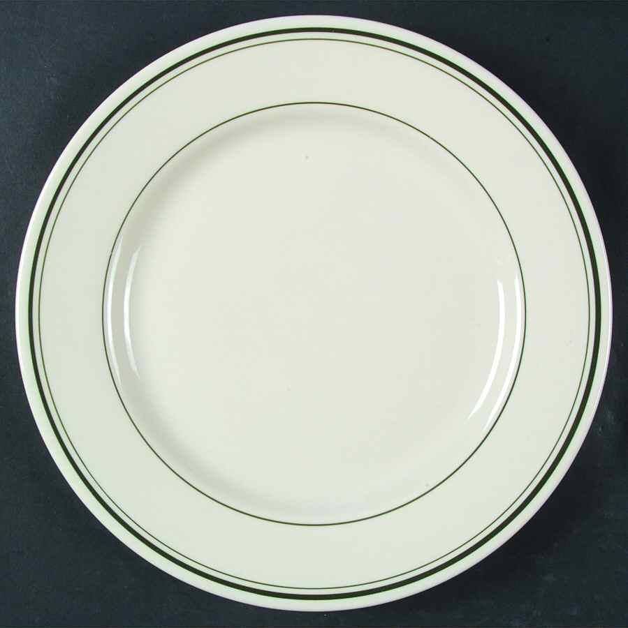 Green Band Dinner Plate w/No Backstamp by Lynn's China-1
