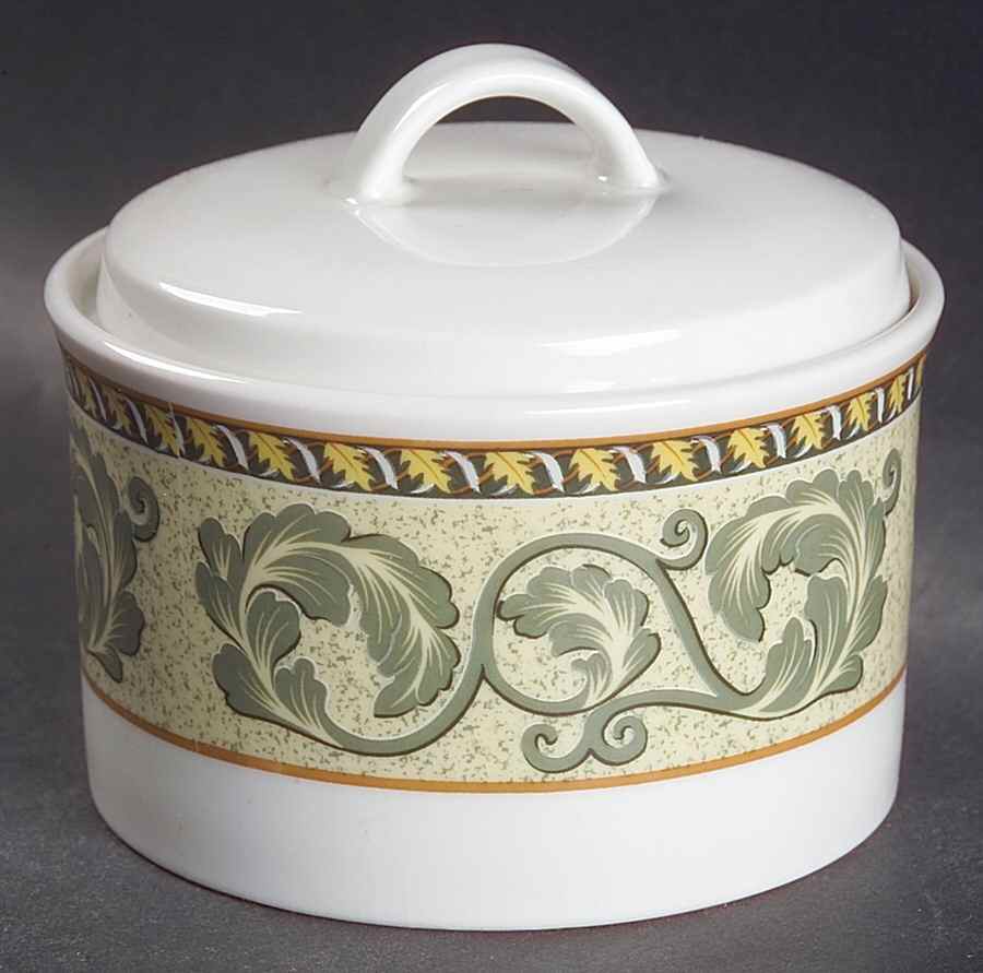 Chardonnay Sugar Bowl & Lid by Lynn's China-1