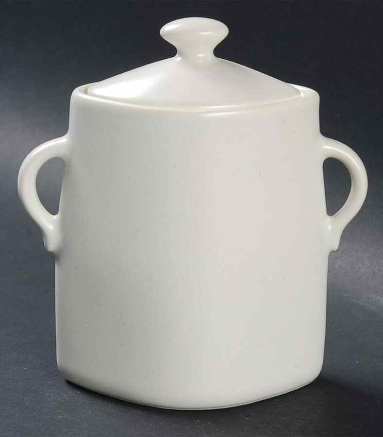 Linen (Round, Satin Smooth) Sugar Bowl & Lid by Lindt-Stymeist-1