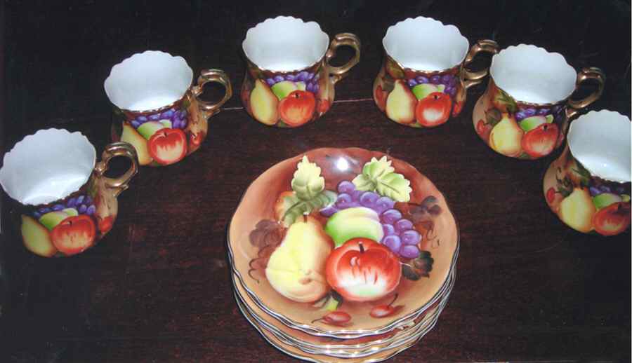 NE2762 Flat Cup & Saucer Set by Lefton-1