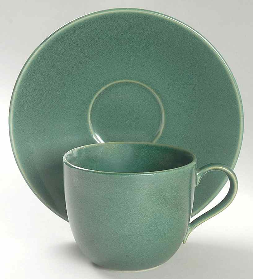 Jade (Round) Flat Cup & Saucer Set by Lindt-Stymeist-1