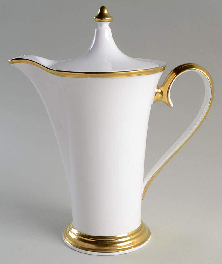 Eternal White Coffee Pot & Lid by Lenox-1