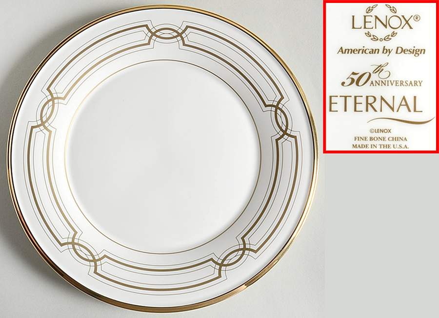 Eternal White Accent Luncheon Plate by Lenox-1