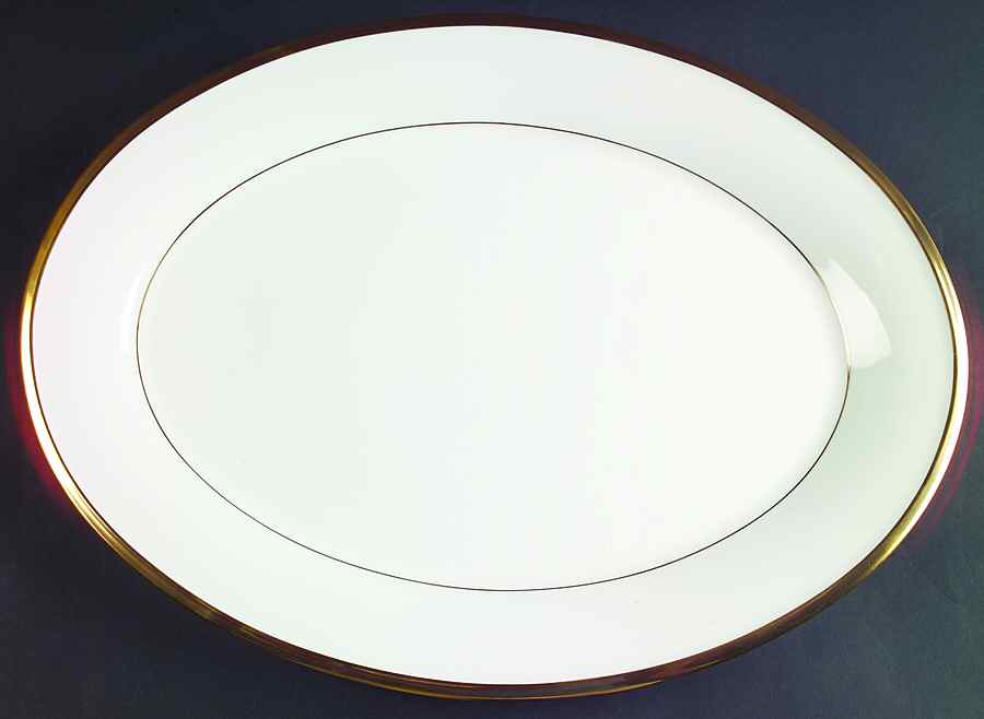 Eternal White 16" Oval Serving Platter by Lenox-1