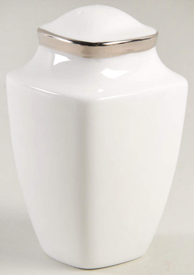 Solitaire White Square Salt Shaker by Lenox-1