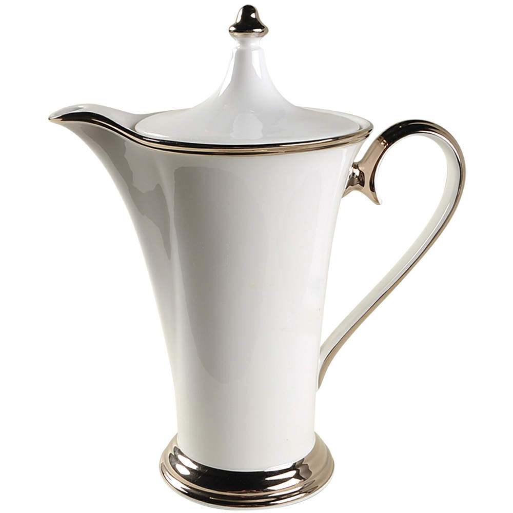 Solitaire White Coffee Pot & Lid by Lenox-1