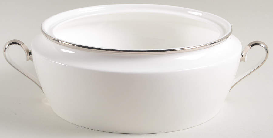 Solitaire White Round Vegetable No Lid by Lenox-1