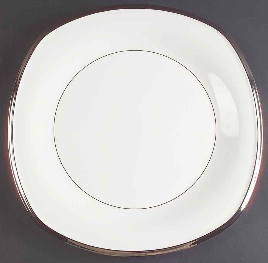 Solitaire White 13" Square Serving Platter by Lenox-1