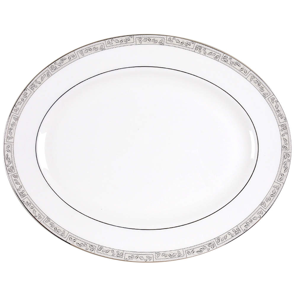 Kensington Square 13" Oval Serving Platter by Lenox-1