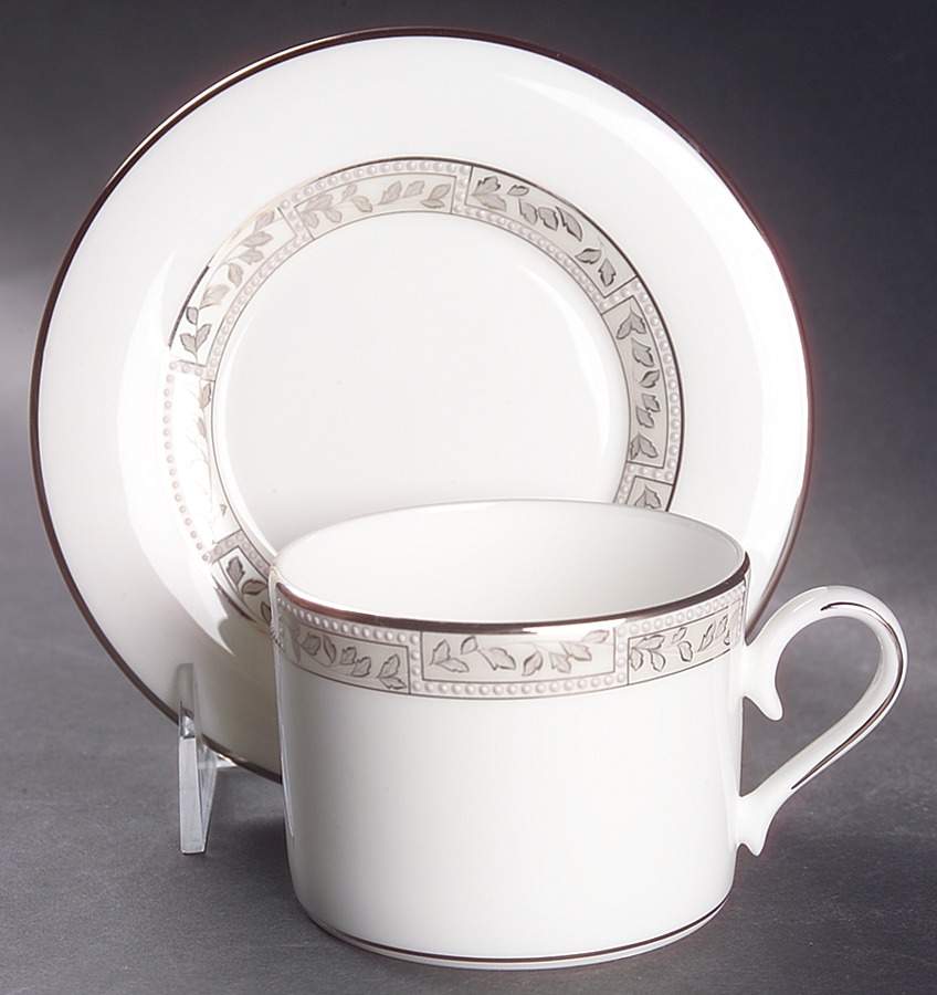 Kensington Square Flat Cup & Saucer Set by Lenox-1