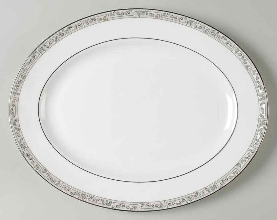 Kensington Square 13" Oval Serving Platter by Lenox-1