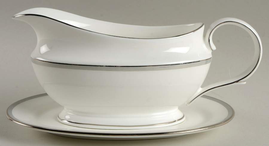 Columbus Circle Gravy Boat & Underplate by Lenox-1