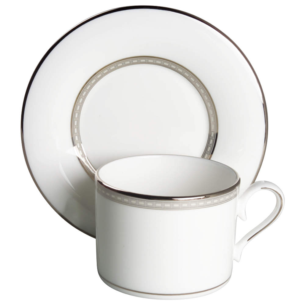 Murray Hill Flat Cup & Saucer Set by Lenox-1