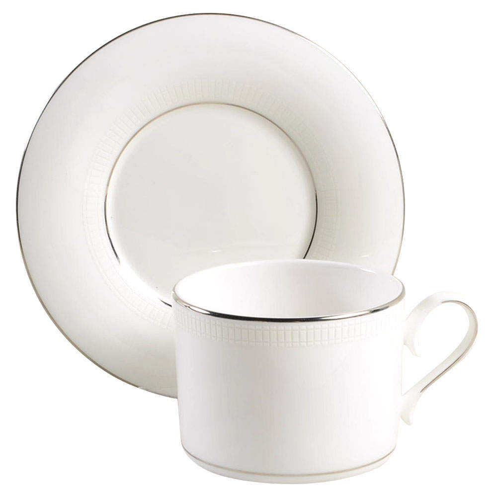 Tribeca Flat Cup & Saucer Set by Lenox-1