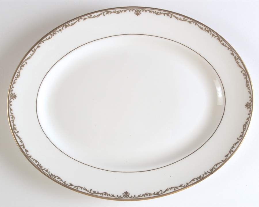 Coronet Gold 13" Oval Serving Platter by Lenox-1