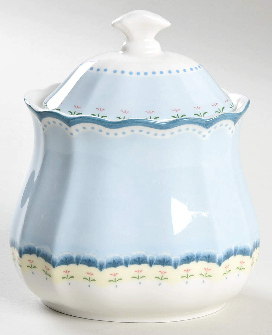 Provencal Sky Sugar Bowl & Lid by Lenox-1
