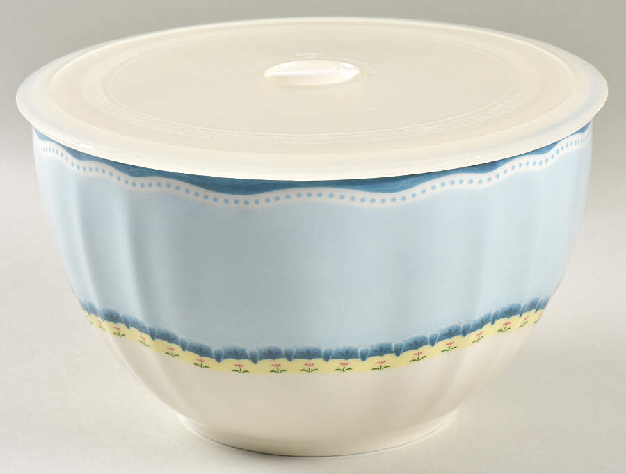 Provencal Garden Large Ceramic Bowl & Plastic Lid by Lenox-1