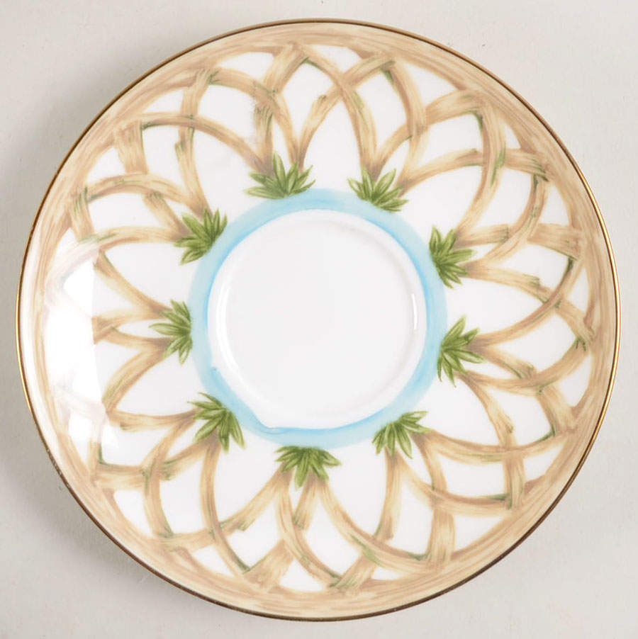 Colonial Bamboo Saucer for Footed Cup by Lenox-1