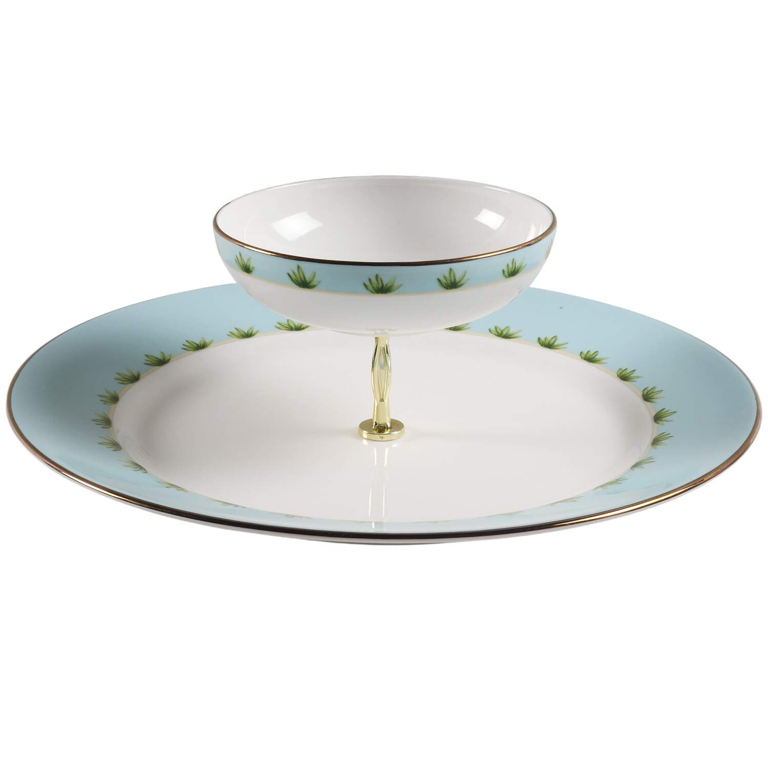 Colonial Tradewind 3 1/4"-3 7/8" Chip & Dip/Veg Set 2 Pce (DP/FR) HC by Lenox-1