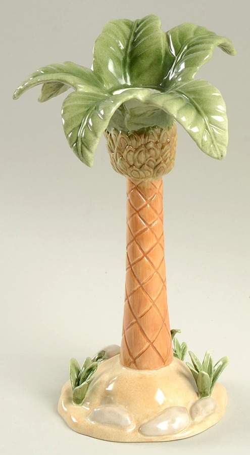 British Colonial Scenic (Accessories) 9" Figural Candlestick by Lenox-1