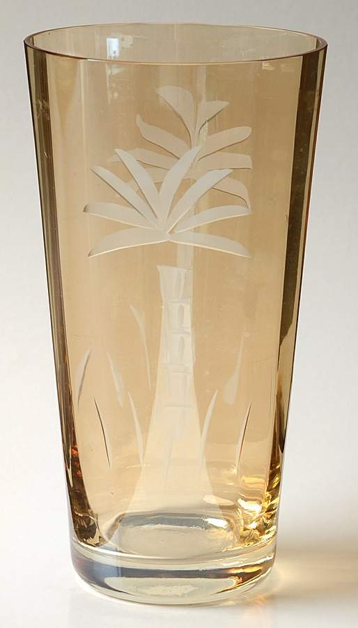 British Colonial Scenic (Accessories) Glassware 16 Oz Amber Cooler by Lenox-1