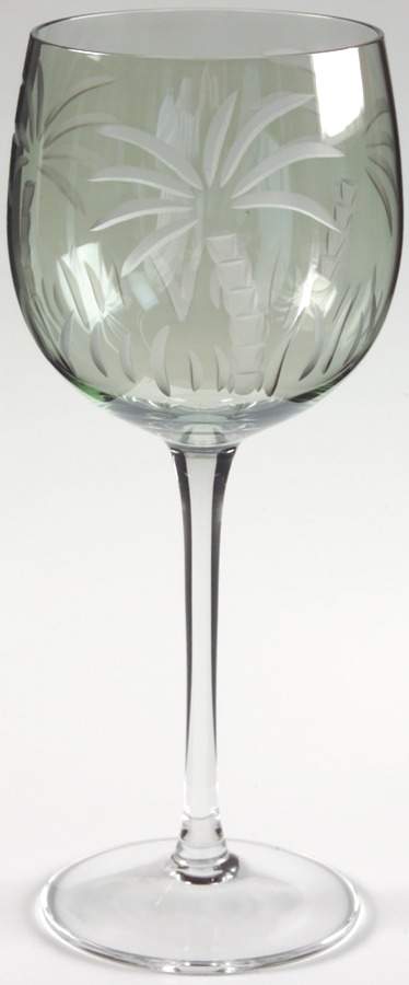 British Colonial Scenic (Accessories) Glassware Green Balloon Wine by Lenox-1