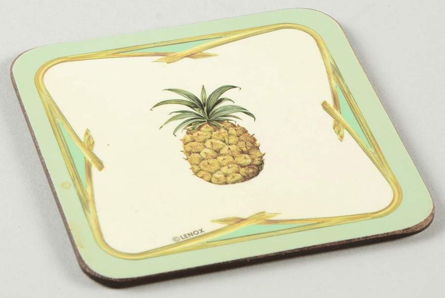 British Colonial Scenic (Accessories) Cork Back Square Coaster by Lenox-1