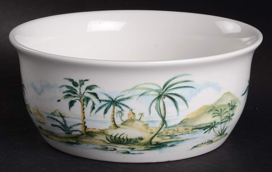 British Colonial Scenic (Accessories) 1.5 Quart Round Casserole No Lid by Lenox-1