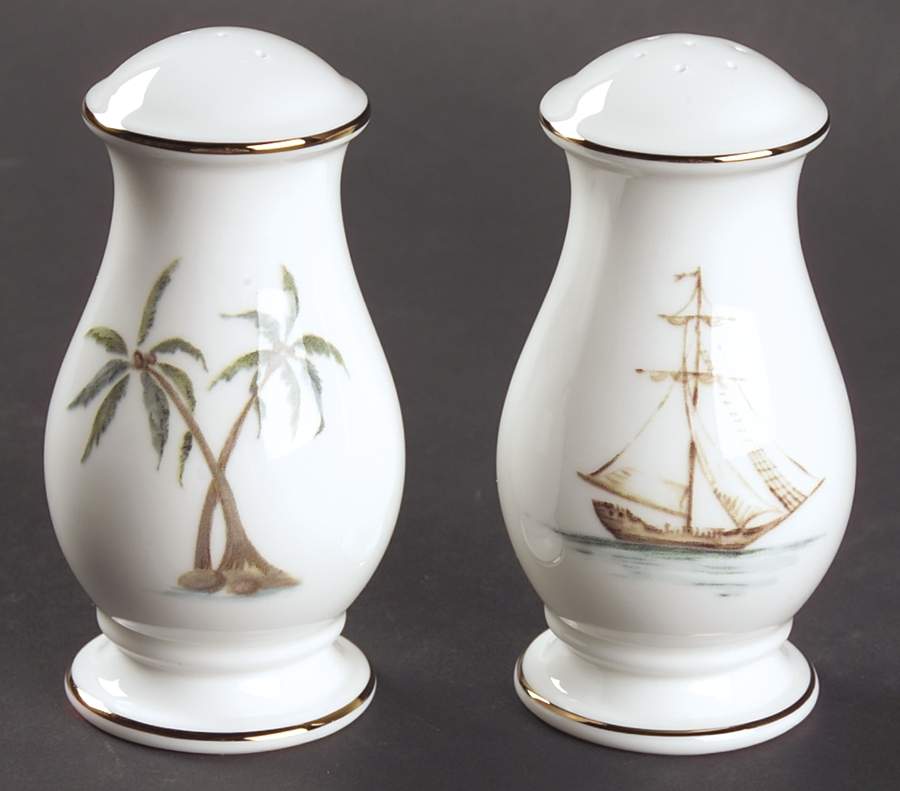 British Colonial Scenic (Accessories) Salt & Pepper Set by Lenox-1