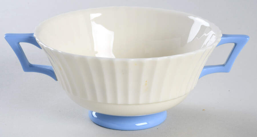 Temple (Blue Center) Footed Cream Soup Bowl by Lenox-1